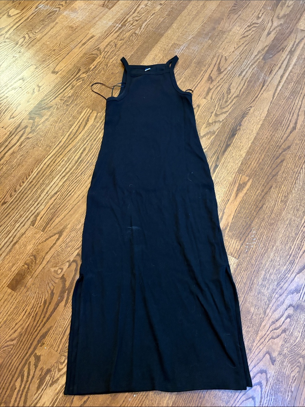 Old Navy Black Sleeveless Maxi Dress with Tank Neck